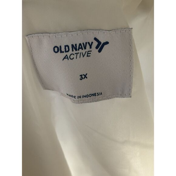 Old Navy Jacket Womens Small White Linen Full Zip Chore Utility Lightweight - Picture 7 of 7